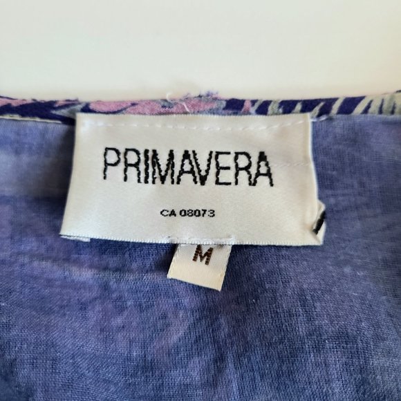 Primavera vintage purple and light green floral summer dress. - Picture 9 of 15